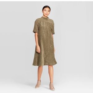 Women’s Mock Turtleneck Corduroy Dress